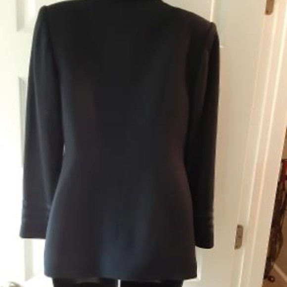 Vintage Kasper ASL Double Breasted Navy Jacket - Picture 7 of 9